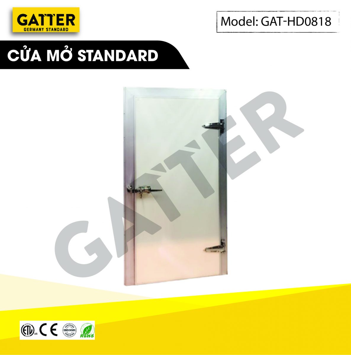 Cửa mở kho lạnh Standard GAT-HD/0818