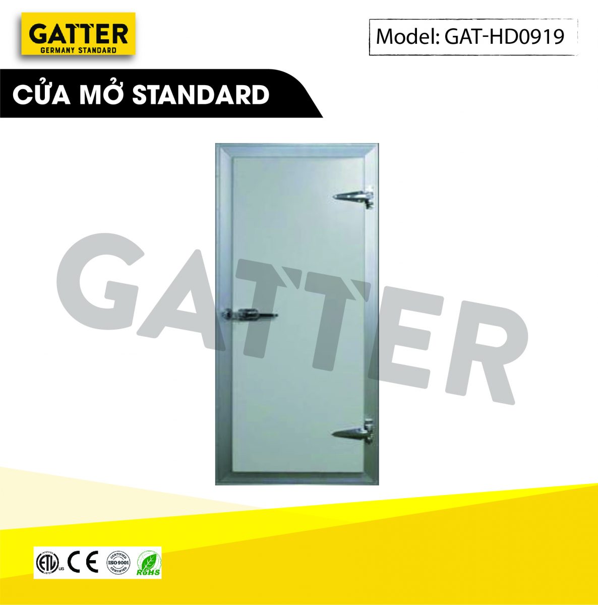 Cửa mở kho lạnh Standard GAT-HD/0919