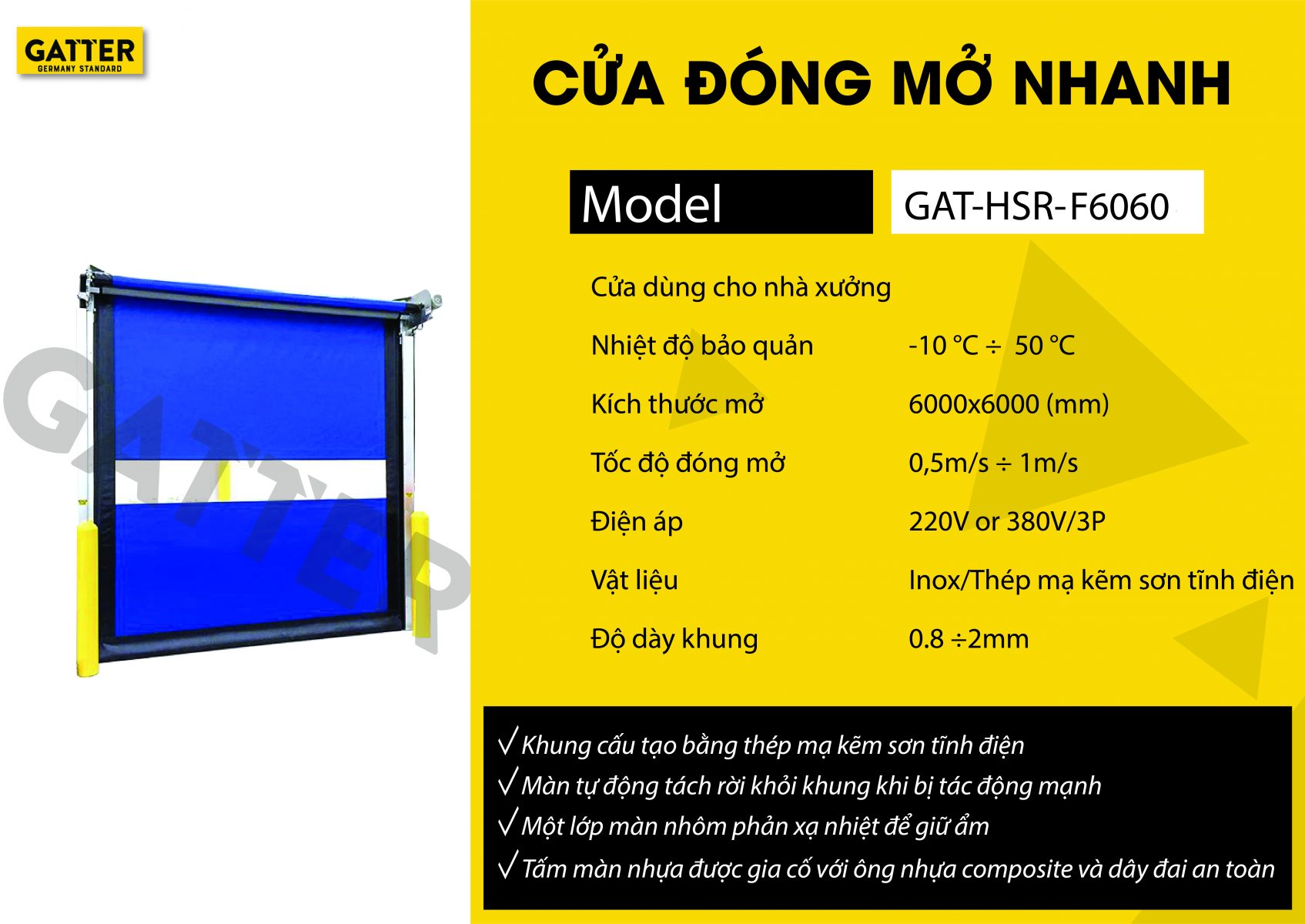 cửa đóng mở nhanh