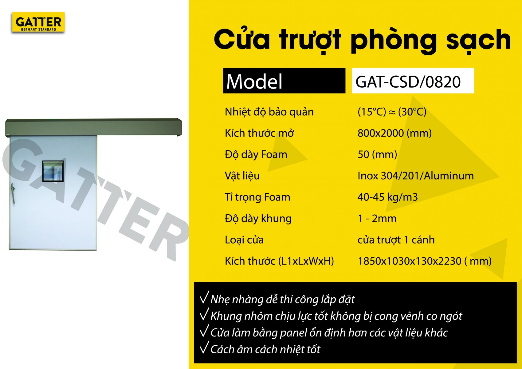 CỬA TRƯỢT STANDARD