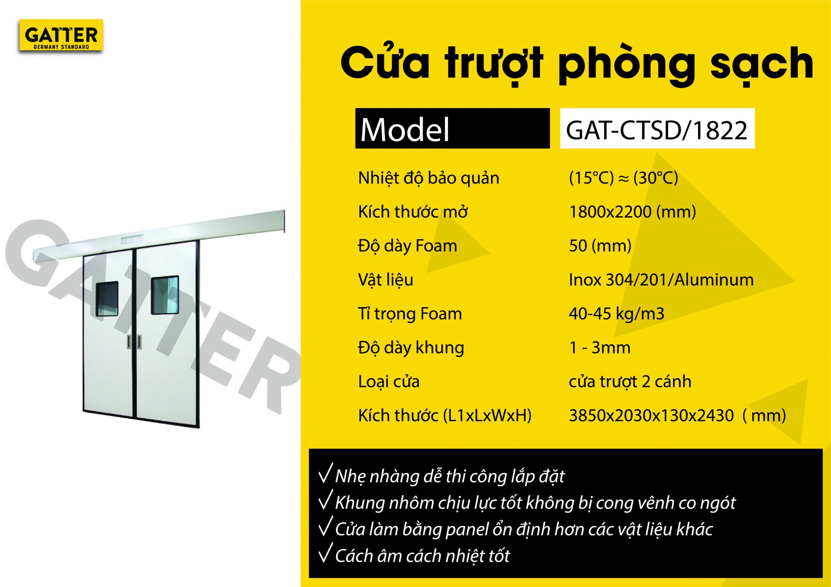 CỬA TRƯỢT STANDARD