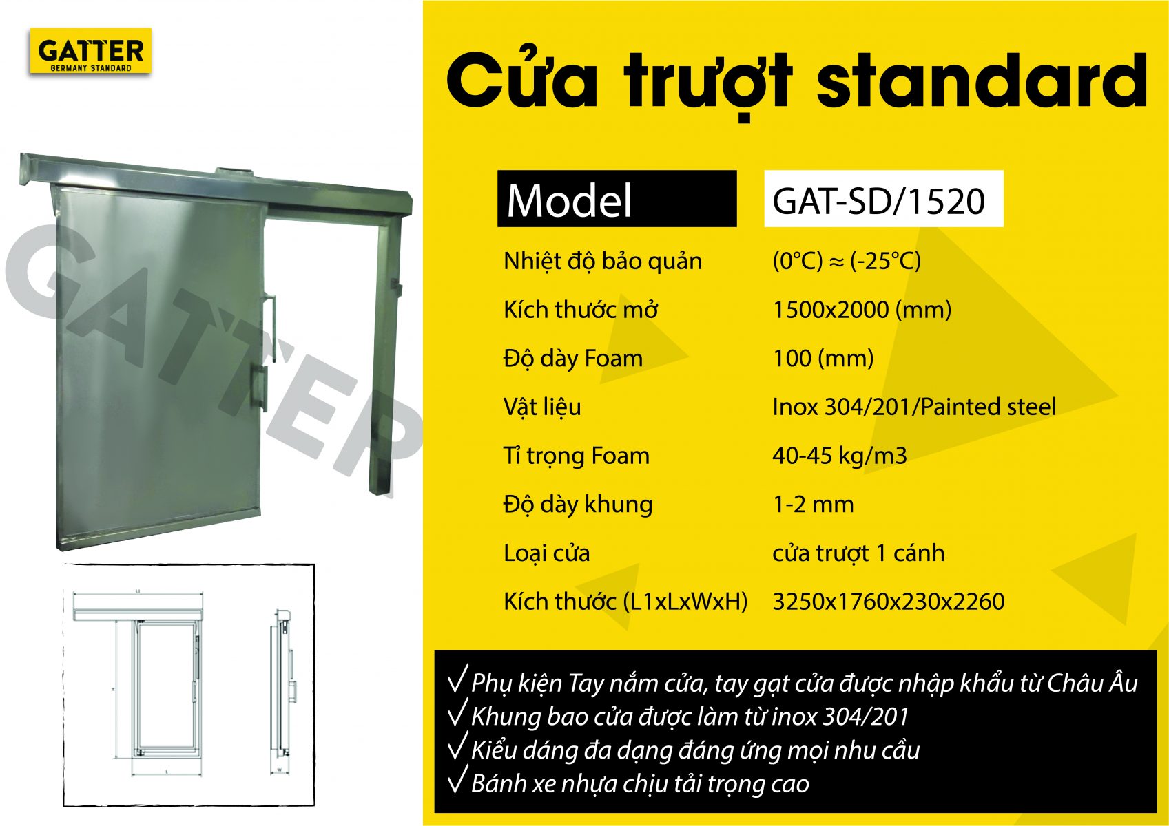 CỬA TRƯỢT STANDARD