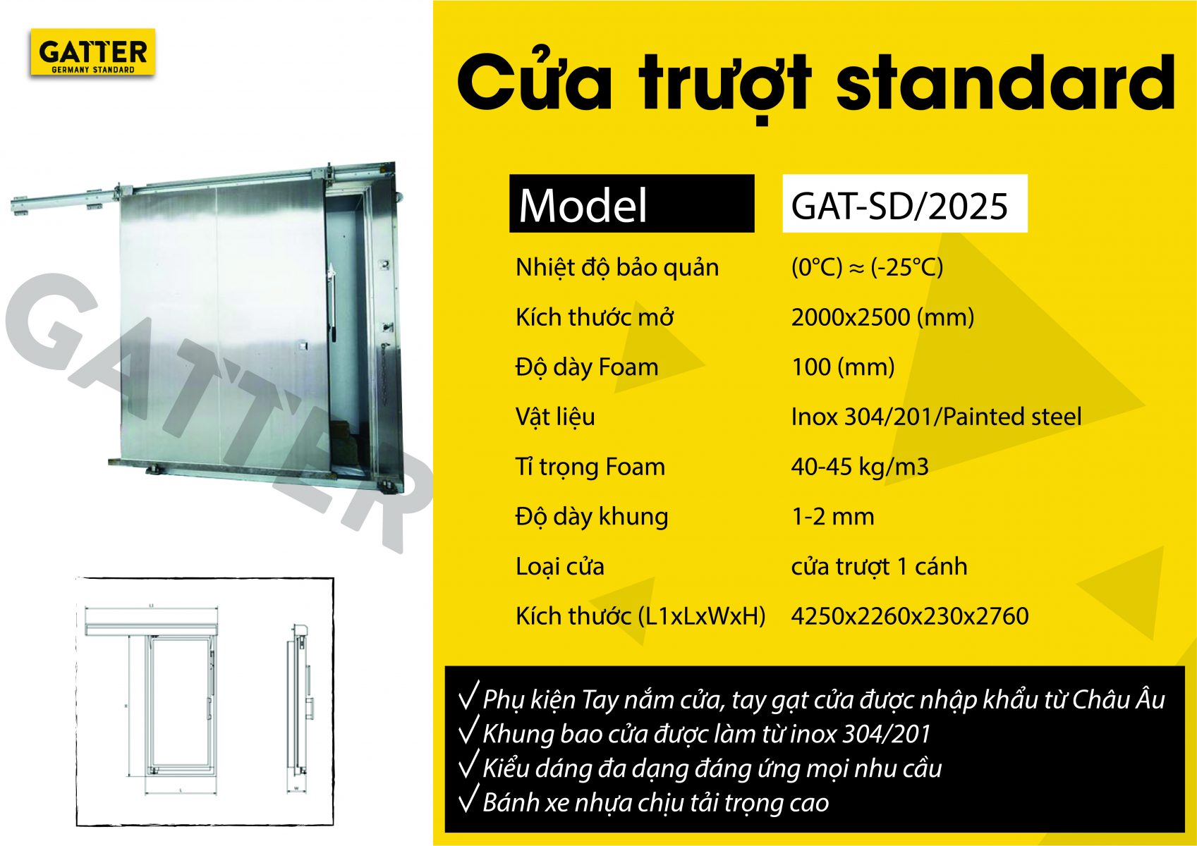 CỬA TRƯỢT STANDARD