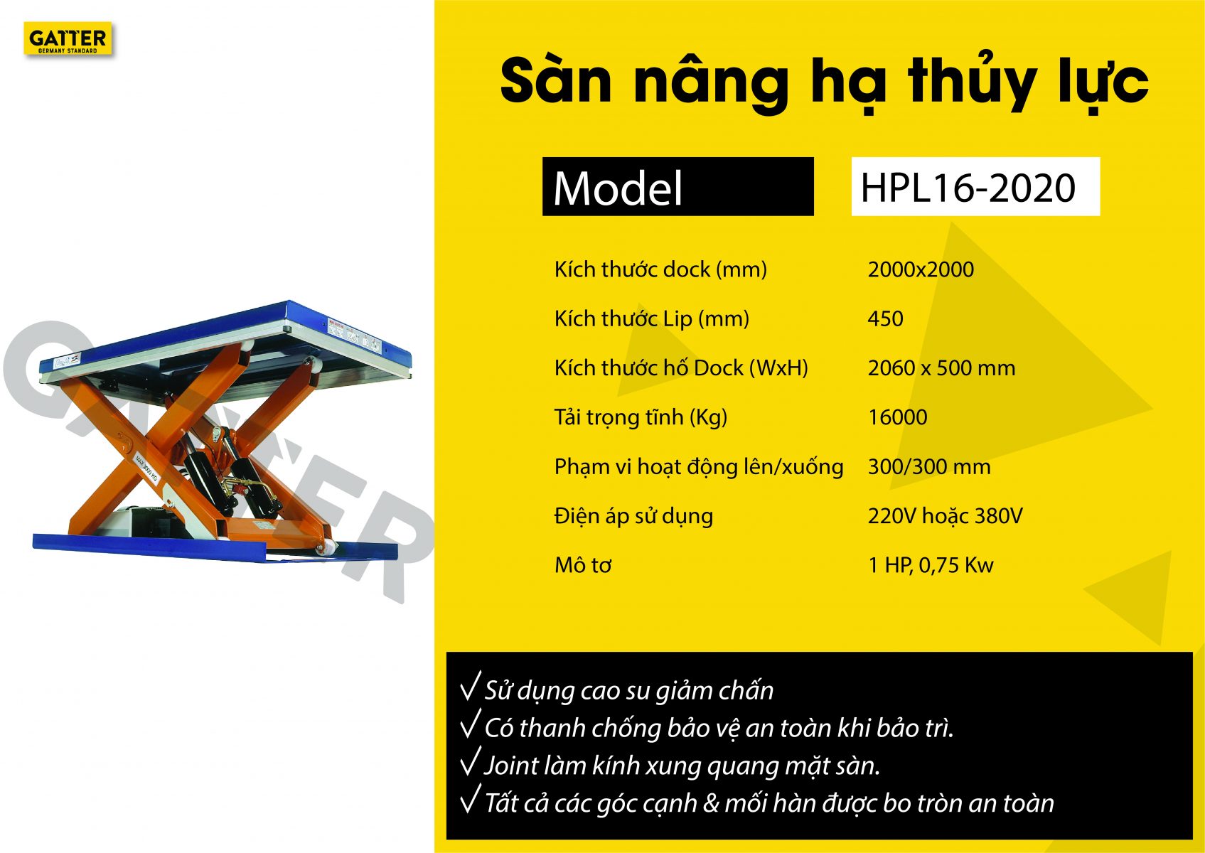 Sàn nâng hạ thủy lực